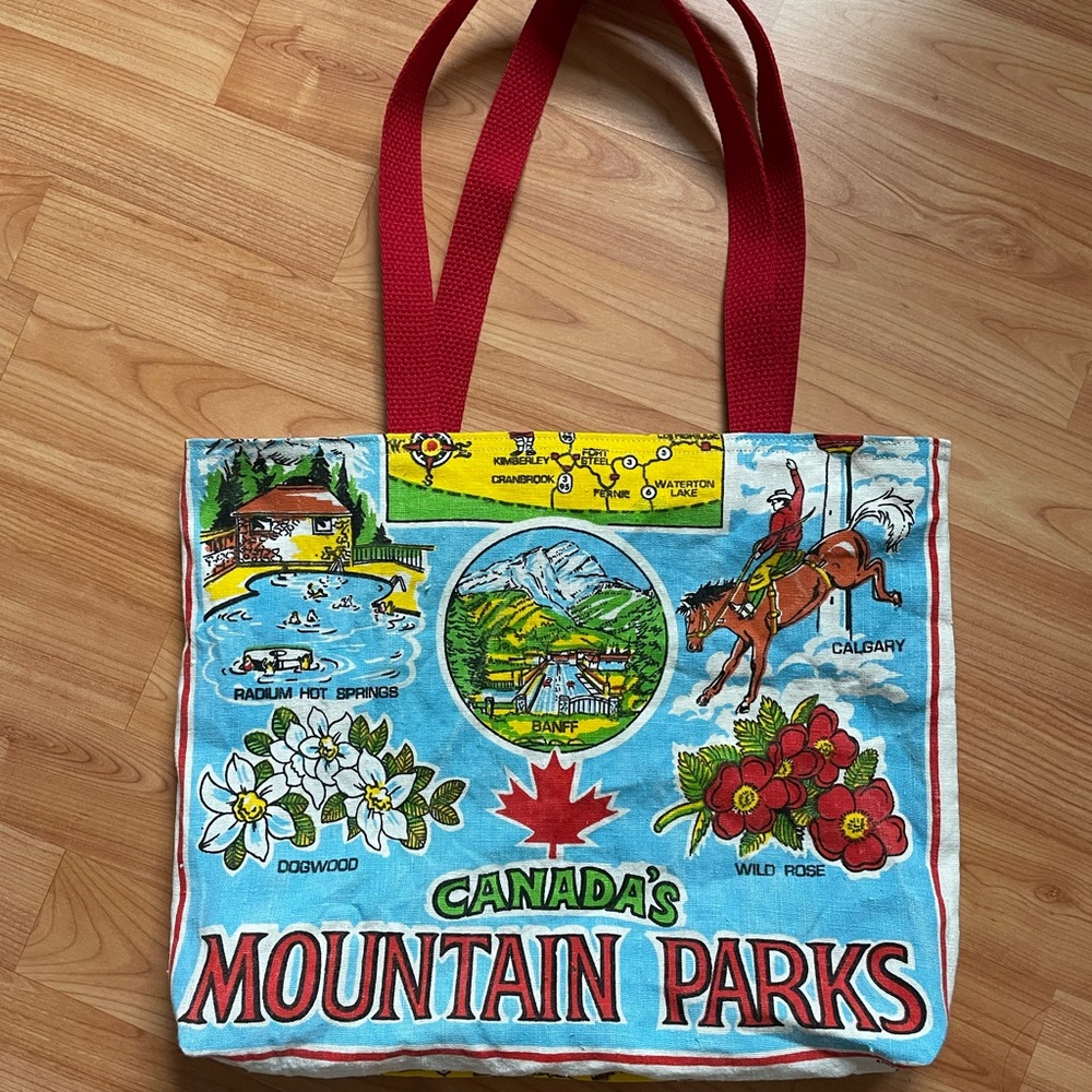 Handmade Vintage Upcycled Reversible Tote Bag - Picture 1 of 5